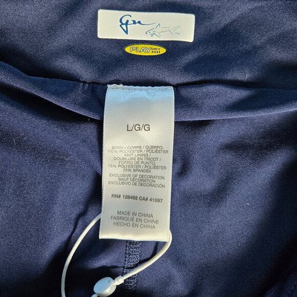 NWT Greg Norman Crossover Flounce Pull-On Golf Skort 18" - L Navy - Picture 4 of 6